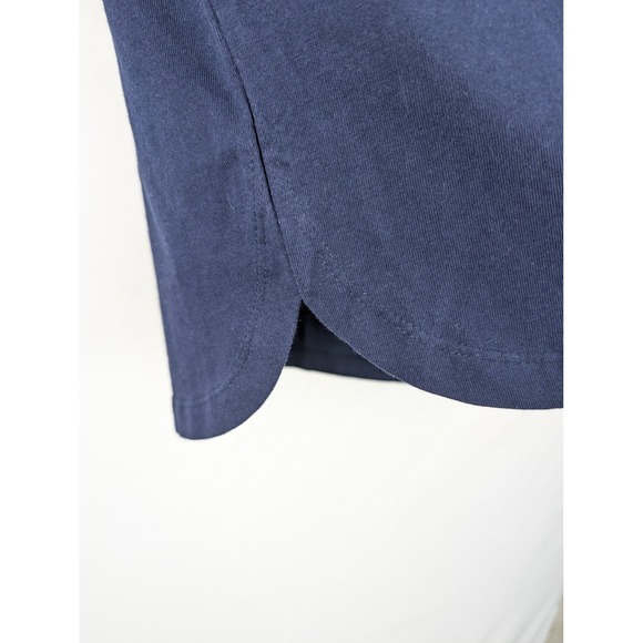 Susan Graver Navy Blue Skirt Drawstring Pockets L Athleisure Casual Boho Comfort - Picture 5 of 10